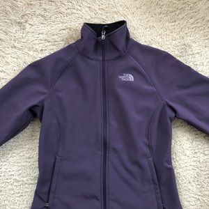 Purple/plum north face jacket